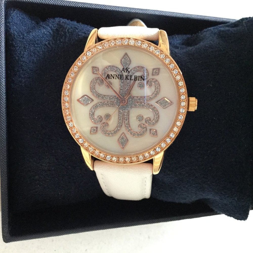 Anne Klein Genuine Leather Watch
